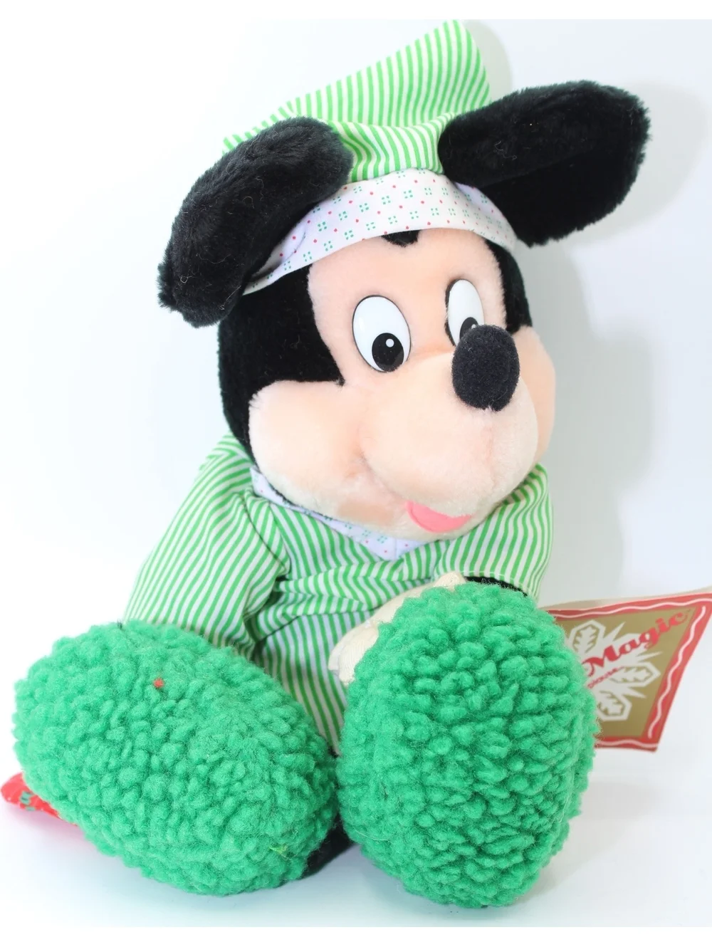 Vintage Disney Applause Winter Magic Mickey & Minnie Mouse Plush Doll Lot 2 Pcs.